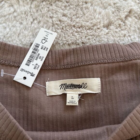 Madewell The Tailored Crop Tank in Sleekhold Size L - Picture 8 of 11